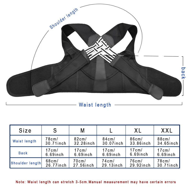 Correcteur postural unisexe